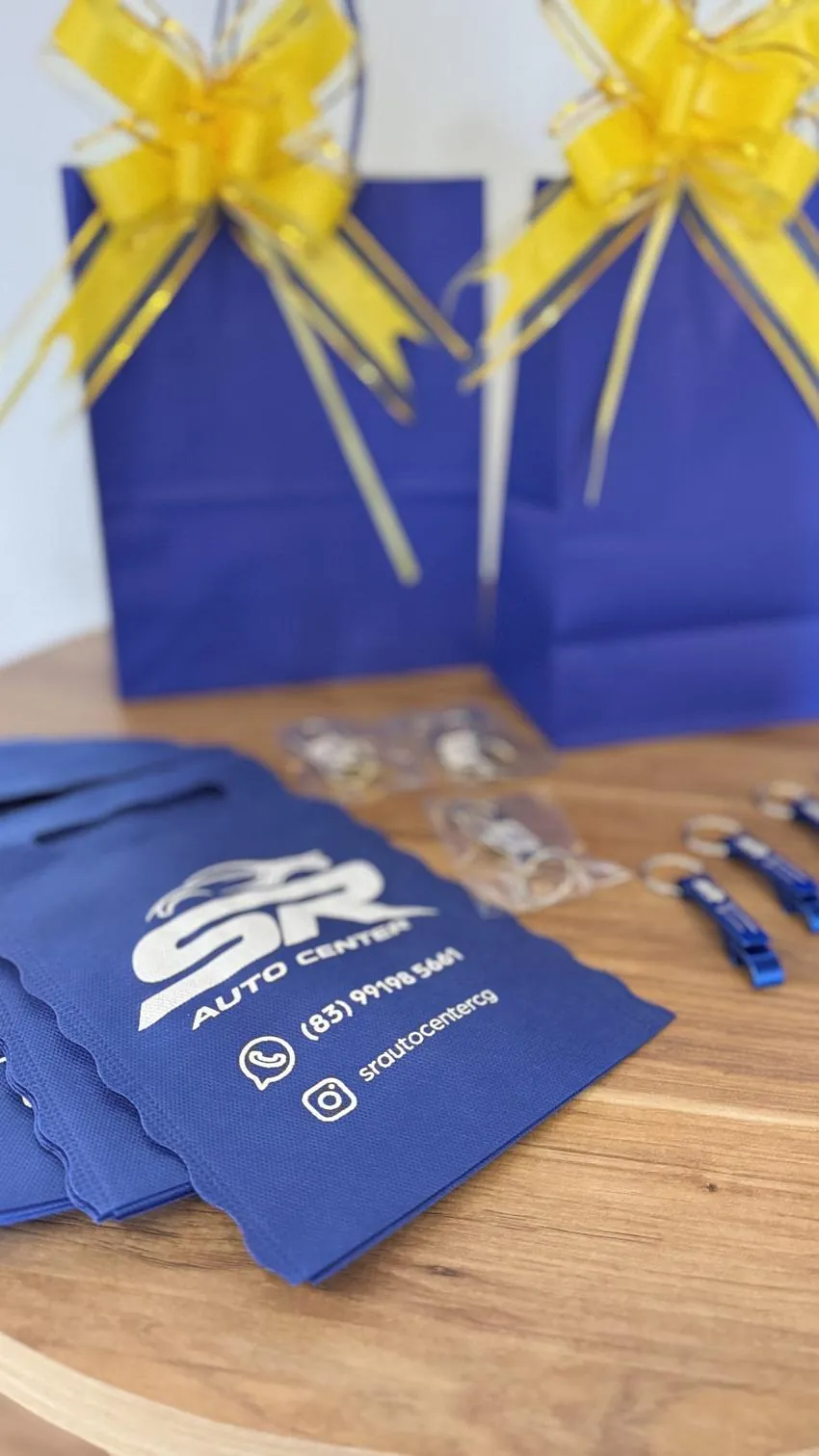 Kit de brindes SR Auto Center